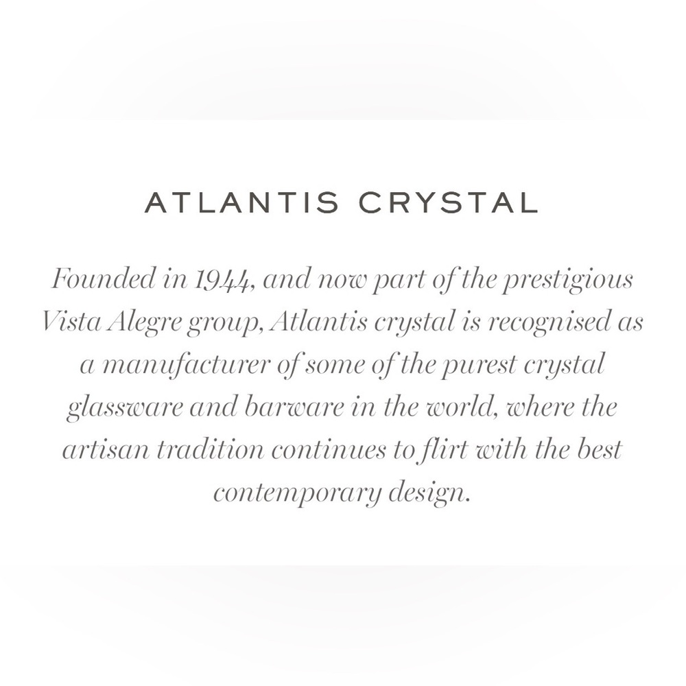 Atlantis Paris Collection Crystal Ice Tea Glasses - Picture 4 of 4